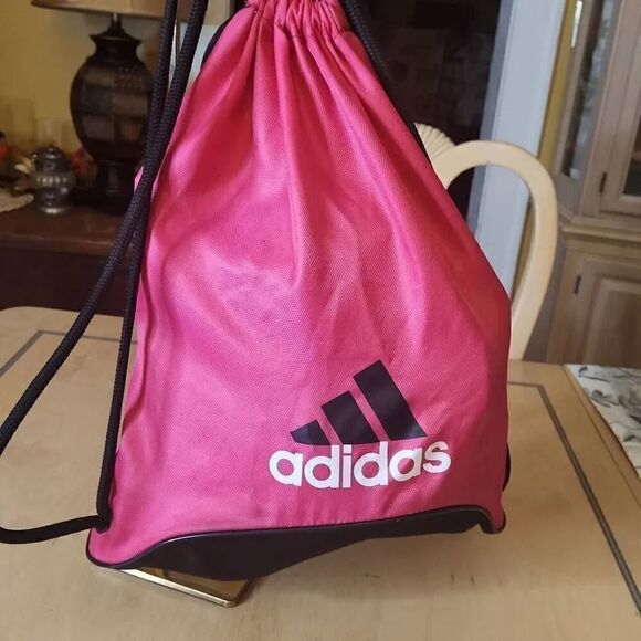 Adidas drawstring bag black and pink - Picture 3 of 4